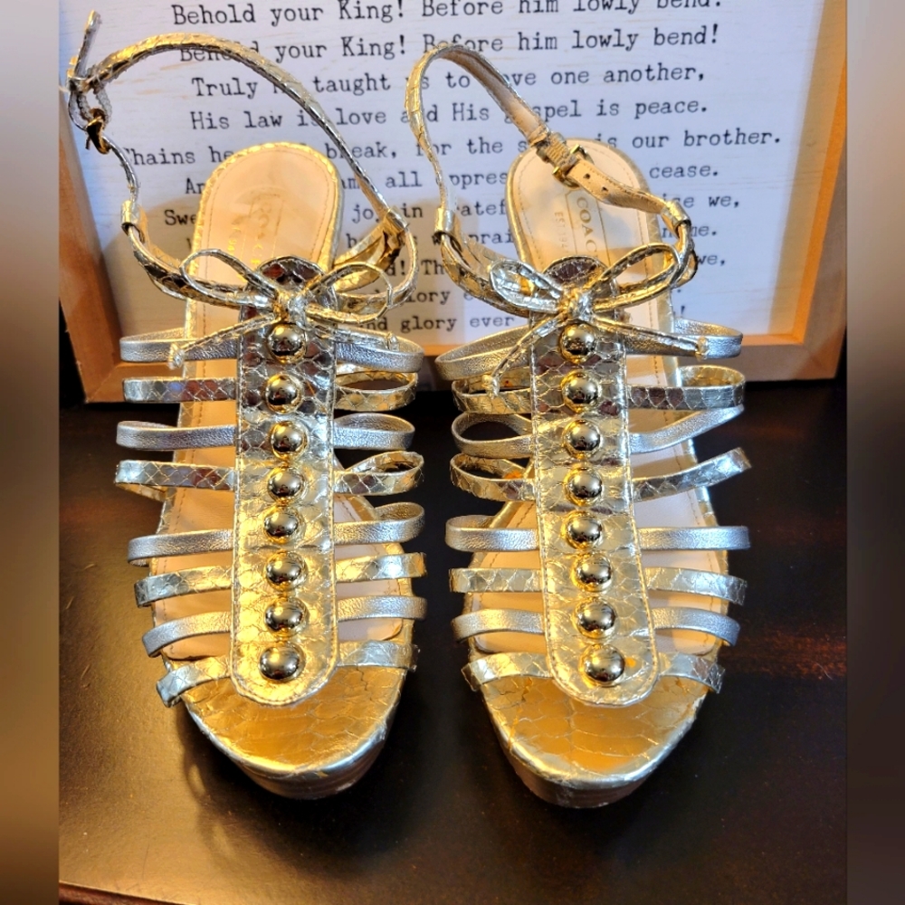 COACH strappy sandals